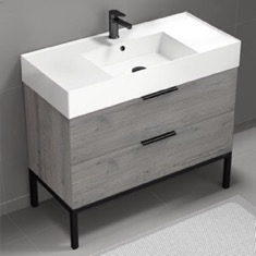 Modern Bathroom Vanity, 40 inch, Free Standing